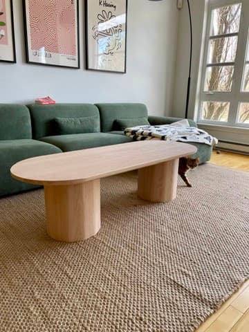 Table Pilule - chene rouge